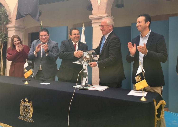 Establecen bases de cooperación la UAZ y embajada de Austria en México