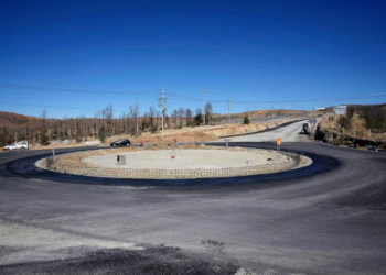 Al 75% de avance construcción de rotonda del entronque a Vetagrande