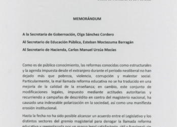 Discutible, memorándum para derogar reforma educativa