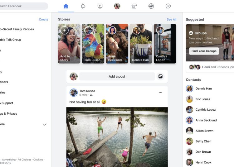 Facebook presenta su nuevo diseño