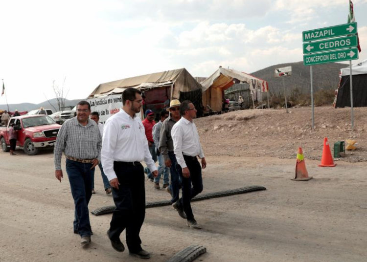 Se compromete a impulsar mesa de diálogo entre ejidatarios y minera