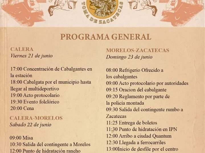 Hoy arranca la Cabalgata Toma de Zacatecas