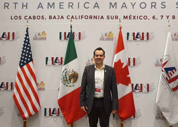 Participa Ulises Mejía en Cumbre Internacional de Alcaldes de América del Norte