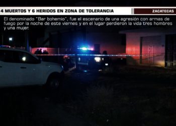 “Rafaguean” a clientes de un bar; acribillan a 4 y 6 resultan heridos