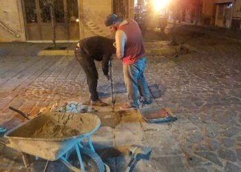 Retomarán el bacheo nocturno en la capital