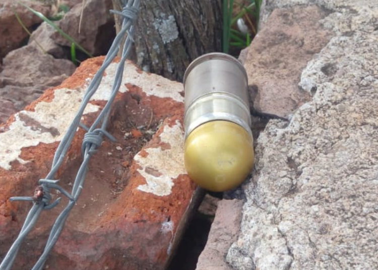 Aseguran Policía Estatal y Guardia Nacional artefacto explosivo en Trancoso