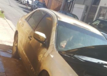 Localizan cartuchos al interior de vehículo incendiado