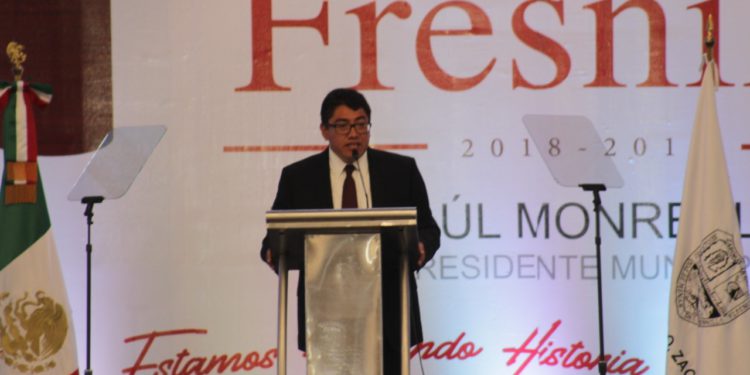 Saúl Monreal asegura han disminuido índices de inseguridad durante su mandato