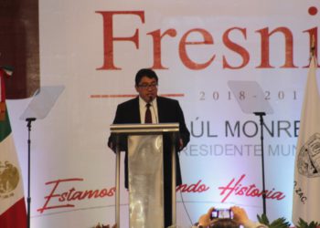 Saúl Monreal asegura han disminuido índices de inseguridad durante su mandato