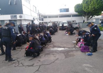 Aplican operativo “Trueno” a policías municipales en Guanajuato