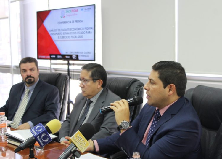 Recibiría Zacatecas 1 mil 500 MDP menos presupuesto que en 2019