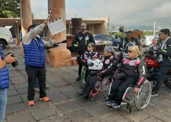 Motociclistas con discapacidad, emprenden viaje a la Ciudad de México