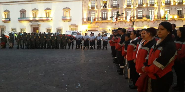 Conmemoran Día Nacional de la Protección Civil a 34 años del sismo del 85