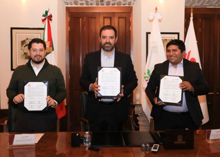 Firma Zacatecas convenios con el Infonavit y la Canadevi para beneficiar a derechohabientes