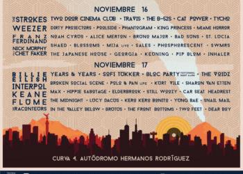 Estos son los horarios para el Corona Capital 2019