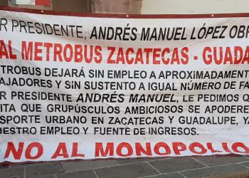 ¡NO al platabus! dice Transporte Unido