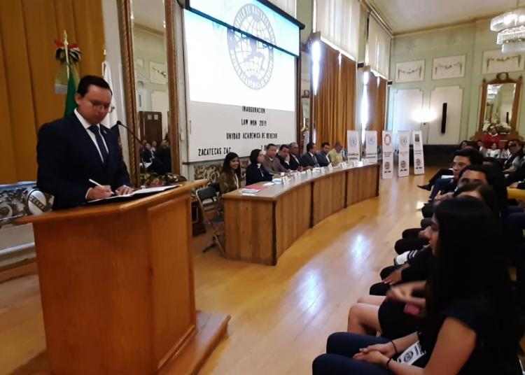 Realizan Primer Modelo de Naciones Unidas Law Mun 2019 en la UAZ
