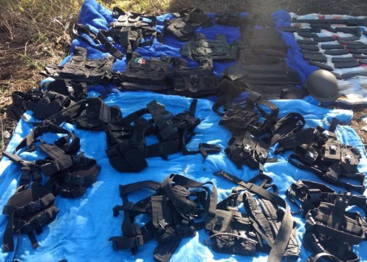 Asegura Guardia Nacional armamento y equipo táctico en Río Grande