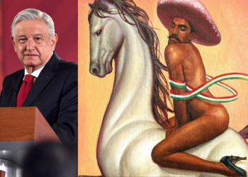 AMLO condena violencia por pintura de Zapata