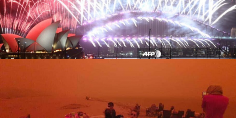Sídney recibe año nuevo en medio de incendios forestales pero con show de pirotecnia: FOTOS