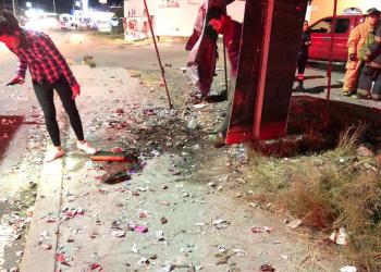 Se incendia puesto de cohetes de temporada: FOTOS