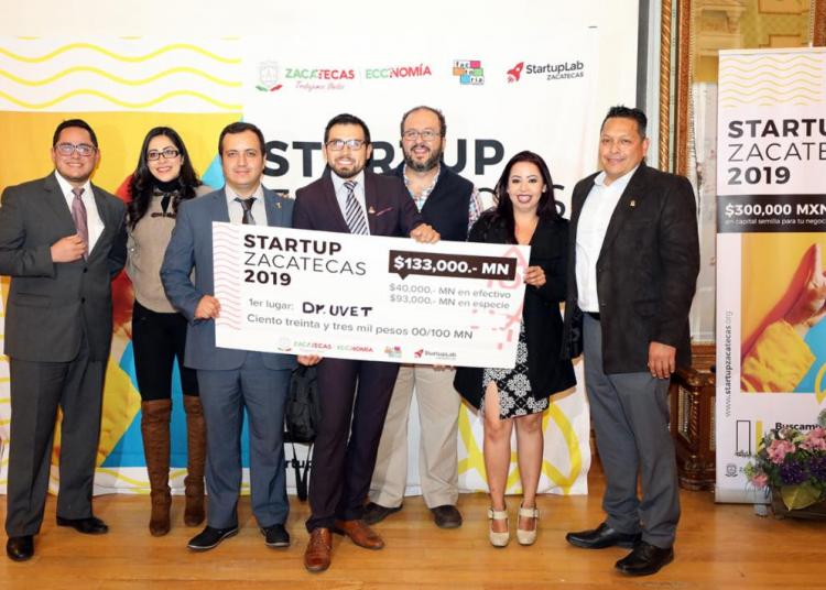 Entregan 300 mil pesos en premios a los ganadores del Startup Zacatecas 2019