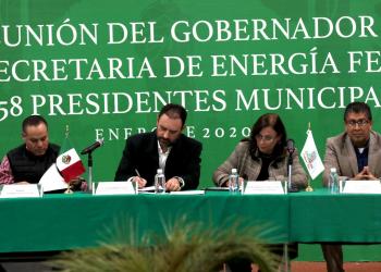 Alcaldes zacatecanos se reúnen con Rocío Nahle