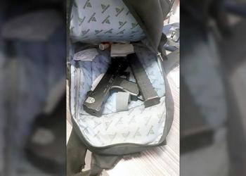 Encuentra arma en mochila de menor en Zuazua