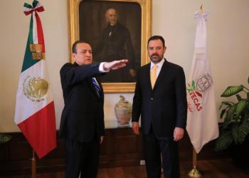 Gobernador toma protesta a rector de UPZ Campus Fresnillo y a director de CECYTEZ