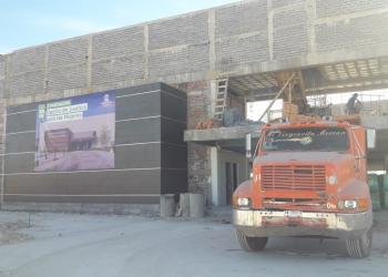 Avance en construcción del Centro de Justicia para las Mujeres de Fresnillo