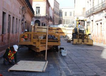 Concluirán obras del Centro Histórico hasta marzo