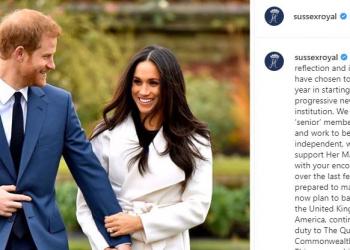 Enrique y Meghan renuncian a funciones de primer rango en familia real britanica