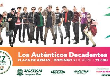 Auténticos Decadentes, grupo confirmado para el Festival Cultural Zacatecas 2020