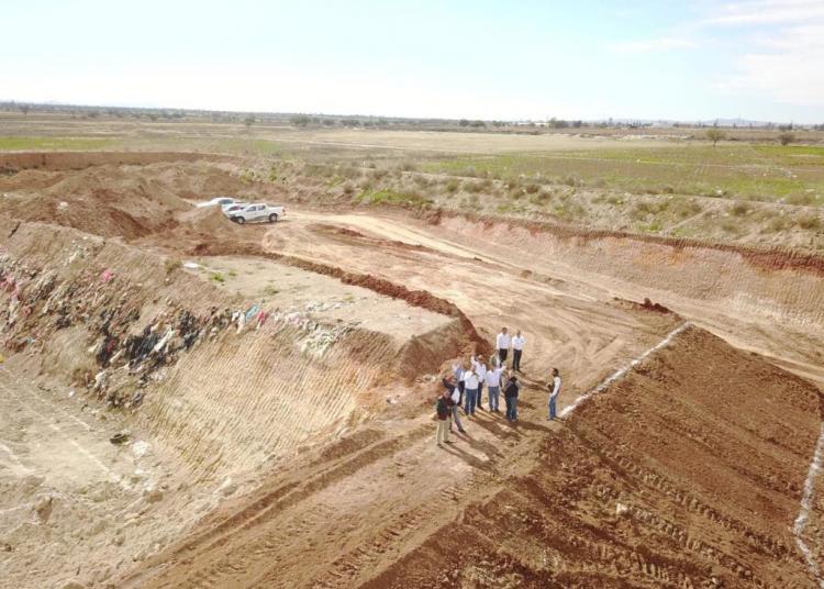 Avance en obra del nuevo relleno sanitario en Calera