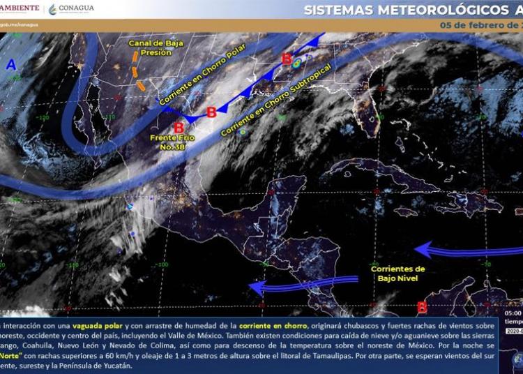 CLIMA: Pronostican lluvias y caída de nieve en norte del país