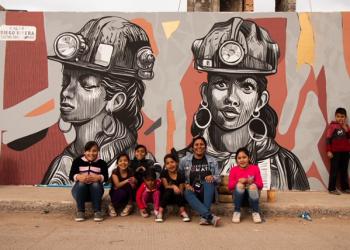 Pintan murales artísticos en Fresnillo