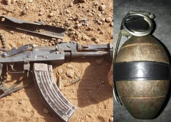 Aseguran en dos acciones una granada y arma de fuego