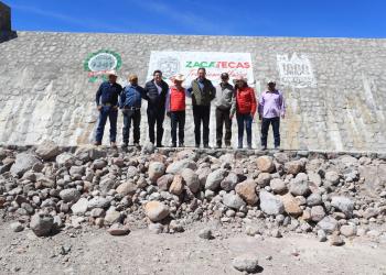 Inaugura Tello presa en Las Huertas con inversión de 7.4 MDP