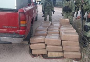 Aseguran más 380 kg de marihuana