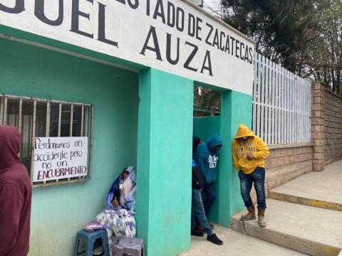 Familiares afectados han tomado las instalaciones del COBAEZ en Miguel Auza