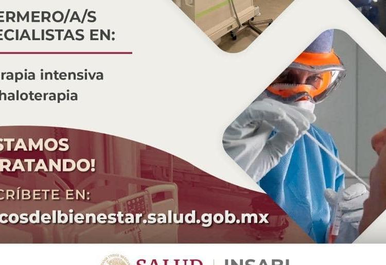 Abren convocatoria para contratar a Médicos del Bienestar por Covid-19