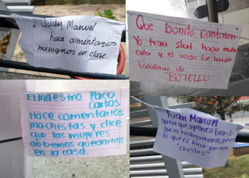 Alumnas de la UAD realizan tendedero de denuncias