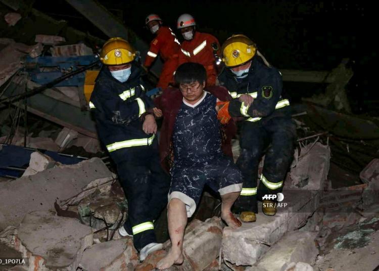 Se derrumba hotel para cuarentena de infectados con Covid-19 en China