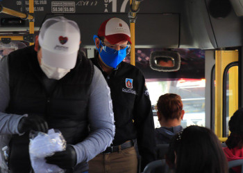 Supervisan uso de cubrebocas en transporte; es OBLIGATORIO