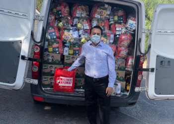 Apoya Femat  con despensas, leche y huevo en zonas marginadas