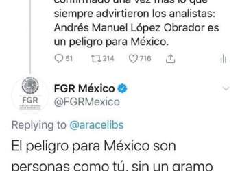 FGR crea polémica en Twitter por respuesta inapropiada