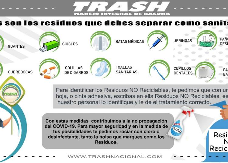 Trash exhorta a separar residuos durante contingencia