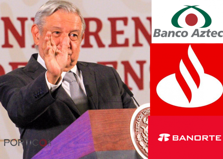 AMLO anuncia créditos a la palabra distribuidos por Banorte, Banco Azteca y Santander
