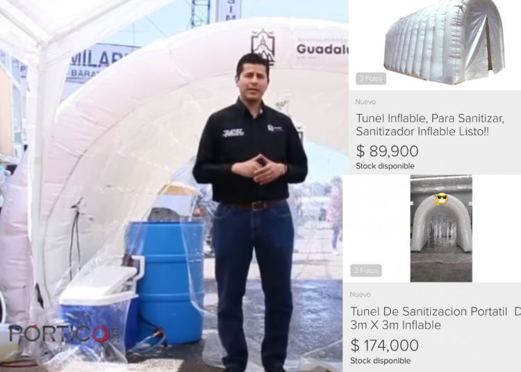 Hasta 100 mil pesos cuestan los túneles sanitizantes
