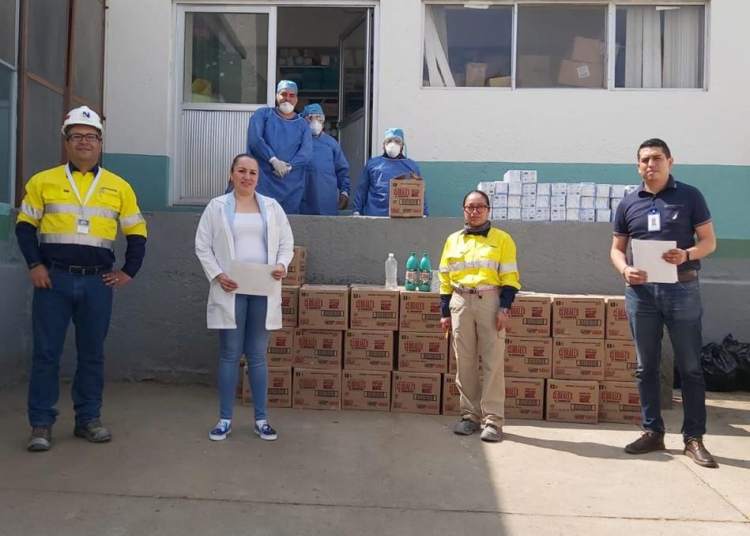 Entrega Peñasquito 3 mil paquetes básicos de limpieza en comunidades